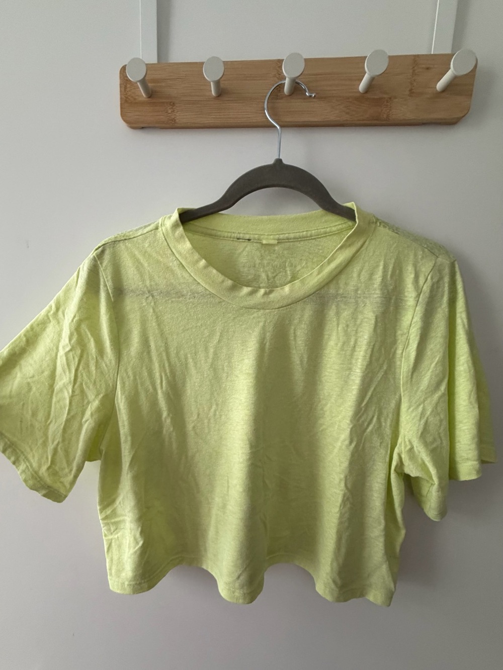 lululemon athletica Cropped Crewneck Tee - Lime